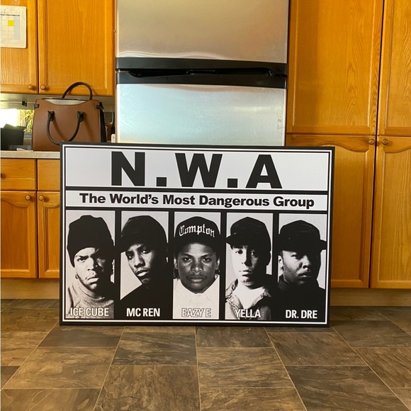 Picture NWA 47” by 32” NEW! Wall Art, Posters, Framed!! - Picture 2 of 4